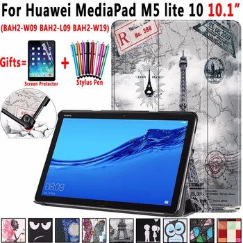 Smart Case for Huawei MediaPad M5 Lite 10 10.1" BAH2-W09 BAH2-L09 BAH2-W19 Print/Solid Leather Magnetic Cover Funda Coque Shell
Smart Case for Huawei MediaPad M5 Lite 10 10.1" BAH2-W09 BAH2-L09 BAH2-W19 Print/Solid Leather Magnetic Cover Funda Coque Shell