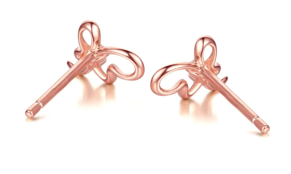 silver diamond earrings CAE00541SA-3 (3)