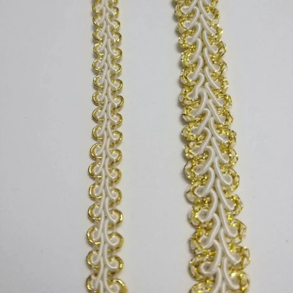 Gold Braided Lace Ribbon Home Party Decoration DIY Clothes Curve Lace Accessories 5Yards/Lot 12MM 8MM Sewing Lace Centipede
Gold Braided Lace Ribbon Home Party Decoration DIY Clothes Curve Lace Accessories 5Yards/Lot 12MM 8MM Sewing Lace Centipede
