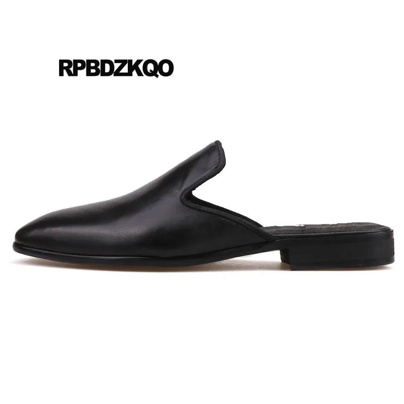 Black High Quality Runway Slip On Mules Slides Real Leather Luxury Large Size 47 Brand 11 Sandals Genuine Men Shoes Italian
Black High Quality Runway Slip On Mules Slides Real Leather Luxury Large Size 47 Brand 11 Sandals Genuine Men Shoes Italian
