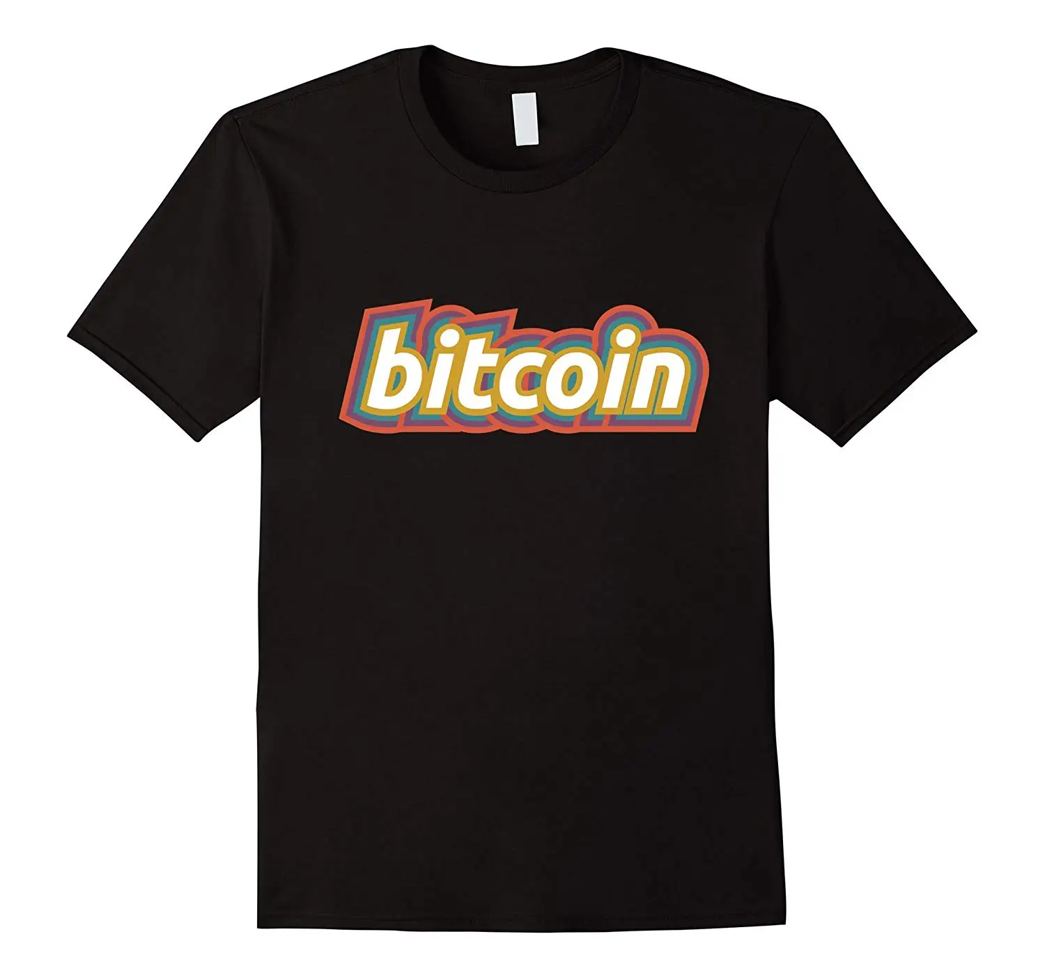Ретро Винтаж Bitcoin футболка для Для мужчин женщин и детей | Мужская одежда