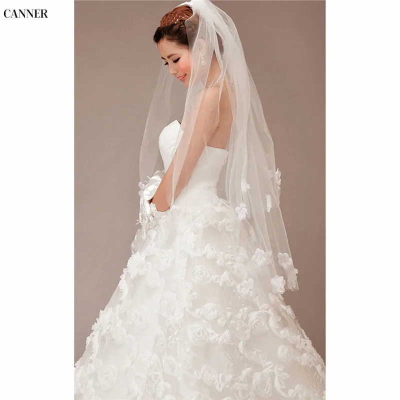 Canner Women Cathedral Flower Lace Edge Bride Veils Two Layer Short Wedding Veil Accessories
Canner Women Cathedral Flower Lace Edge Bride Veils Two Layer Short Wedding Veil Accessories