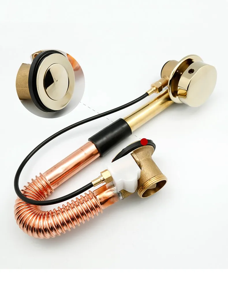Gold plated solid brass bathroom Bathtub drainer Bathtub accessories--Pop Up drainer
Gold plated solid brass bathroom Bathtub drainer Bathtub accessories--Pop Up drainer