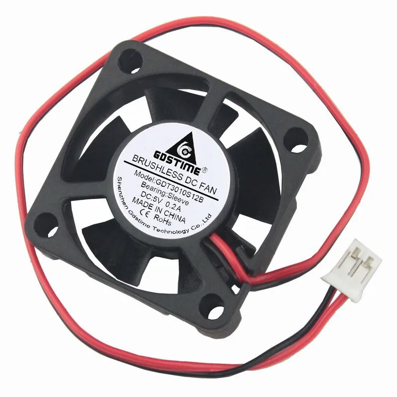Gdstime 10 Pieces 30x30x10mm Small DC Brushless Cooling Fan 5V 30mm 3010 2.0 2Pin 2 Wire High Speed 3cm
Gdstime 10 Pieces 30x30x10mm Small DC Brushless Cooling Fan 5V 30mm 3010 2.0 2Pin 2 Wire High Speed 3cm