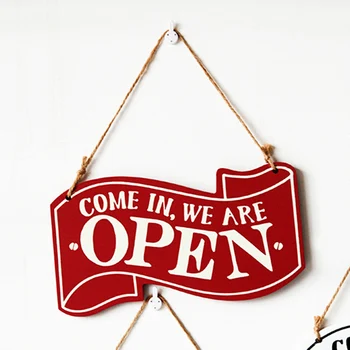 1pc Door Sign Durable Practical Double-sided Decorative Wooden Door Sign Decor Hanging Sign for Cafe Shop Store Restaurant
1pc Door Sign Durable Practical Double-sided Decorative Wooden Door Sign Decor Hanging Sign for Cafe Shop Store Restaurant