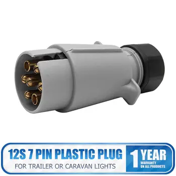 12S 7 Pin Plastic Plug Truck Caravan Adapter Trailer Electric Plug Socket Towing Camper
12S 7 Pin Plastic Plug Truck Caravan Adapter Trailer Electric Plug Socket Towing Camper