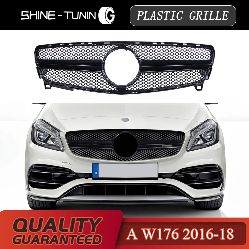 Front Grille suitable for mercedes NEW A class W176 amg Grille A180 A200 A260 A45 2016+ Auto Racing Grill without emblem
Front Grille suitable for mercedes NEW A class W176 amg Grille A180 A200 A260 A45 2016+ Auto Racing Grill without emblem