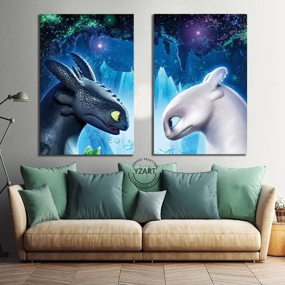 Canvas Poster Movie How To Train Your Dragon 3 The Hidden