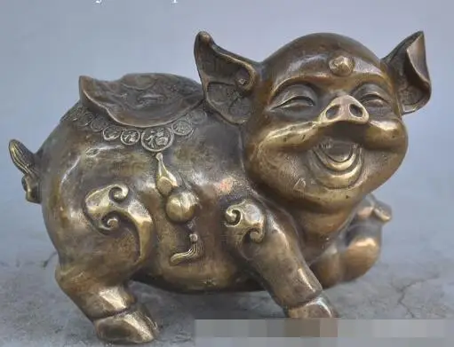 S05575 8"chinese bronze fengshui Gourd zodiac year animal happy pig wealth lucky statue
S05575 8"chinese bronze fengshui Gourd zodiac year animal happy pig wealth lucky statue