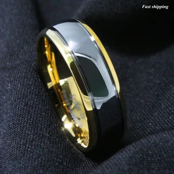 8mm Tungsten Carbide Wedding Band Gold Silver Dome Gunmetal Bridal Ring Men Jewelry Size 6-13
8mm Tungsten Carbide Wedding Band Gold Silver Dome Gunmetal Bridal Ring Men Jewelry Size 6-13