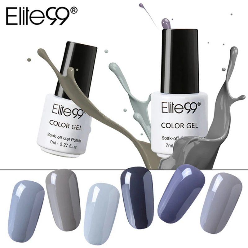 Elite99 7ml UV Gel Nail Polish Soak Off Grey Pure Color Series Gel Varnish Manicure Vernis Semi Permanent Nail Art Lacquer
Elite99 7ml UV Gel Nail Polish Soak Off Grey Pure Color Series Gel Varnish Manicure Vernis Semi Permanent Nail Art Lacquer