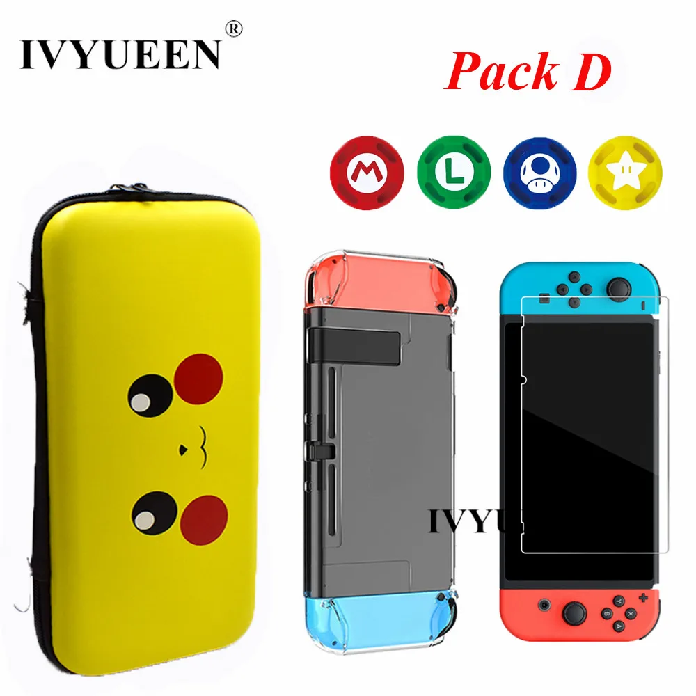 IVYUEEN Travel Carrying Bag for Nintend Switch NS Console & Tempered Film Crystal Case Shell Analog Thumb Sticks Grips Cap
IVYUEEN Travel Carrying Bag for Nintend Switch NS Console & Tempered Film Crystal Case Shell Analog Thumb Sticks Grips Cap
