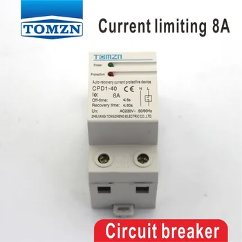 8A 8ampere CPD-63 1840W Household Din rail automatic recovery reconnect Current limiting protective device protector
8A 8ampere CPD-63 1840W Household Din rail automatic recovery reconnect Current limiting protective device protector