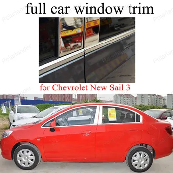 Decoration frame Stainless Steel full Window Trim For C-hevrolet New S-ail 3 with center pillar
Decoration frame Stainless Steel full Window Trim For C-hevrolet New S-ail 3 with center pillar