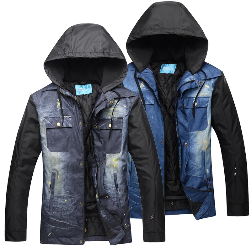 Мужская Уличная дышащая одежда зимняя новая лыжная куртка ветрозащитная теплая
