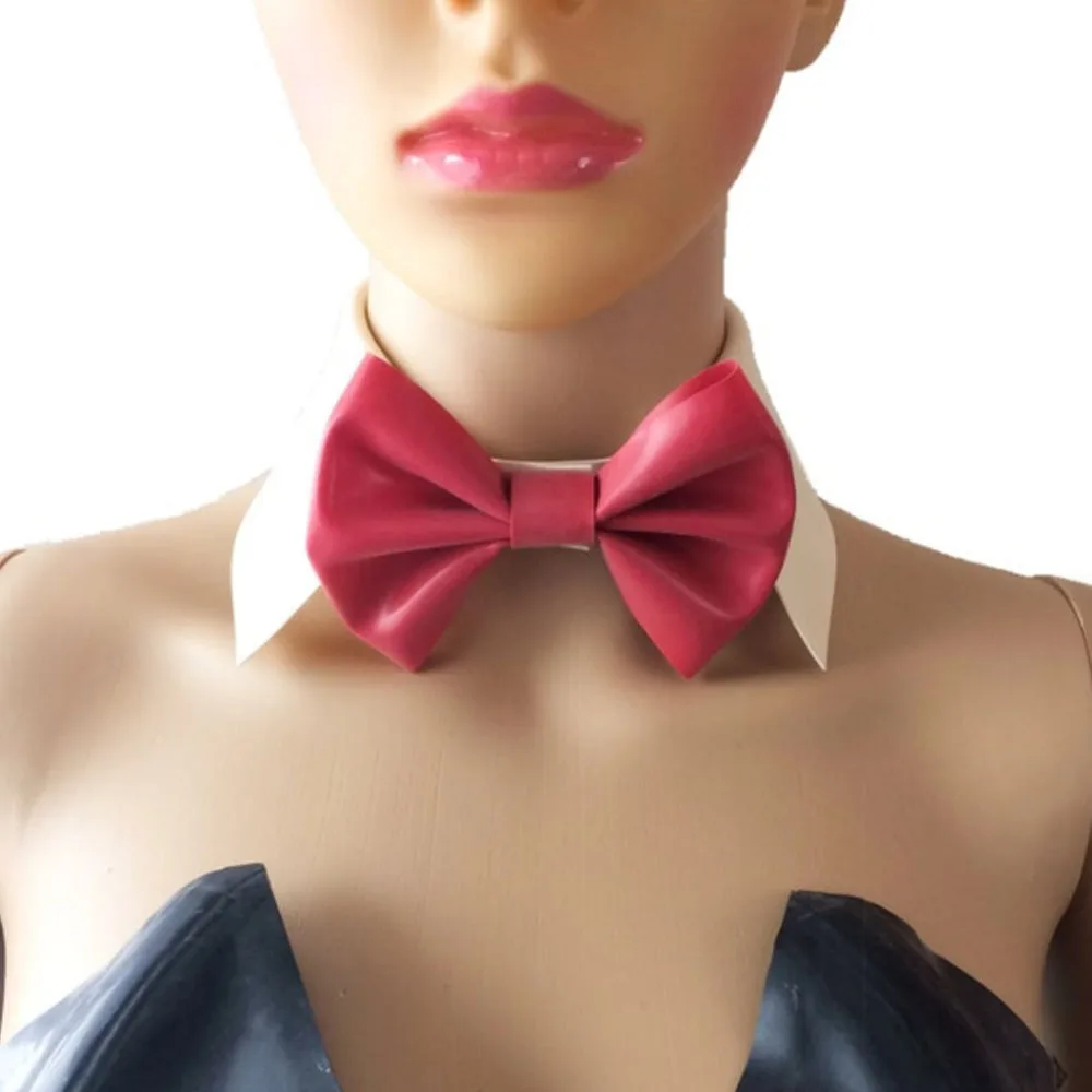 100%Latex bow tie collar with buckle on the back for lady and men cosplay party fashion accessories
100%Latex bow tie collar with buckle on the back for lady and men cosplay party fashion accessories