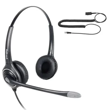 Binaural headset with RJ9 QD cable Headset noise canceling phone headphone with microphone for All office telephones
Binaural headset with RJ9 QD cable Headset noise canceling phone headphone with microphone for All office telephones