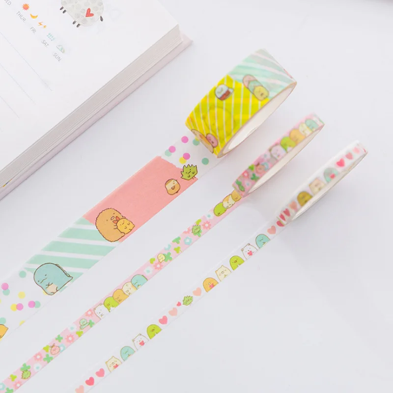 3 Pcs/pack Lovely Cartoon Sumikko Gurashi Decorative Washi Tape DIY Scrapbooking Masking Tape School Office Stationery Supply
3 Pcs/pack Lovely Cartoon Sumikko Gurashi Decorative Washi Tape DIY Scrapbooking Masking Tape School Office Stationery Supply