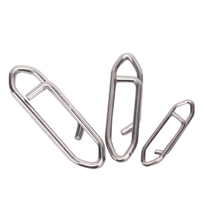 100Pcs Powerful Fishing Snap Stainless Steel Fishing Clip Interlock Fishing Tackle
100Pcs Powerful Fishing Snap Stainless Steel Fishing Clip Interlock Fishing Tackle