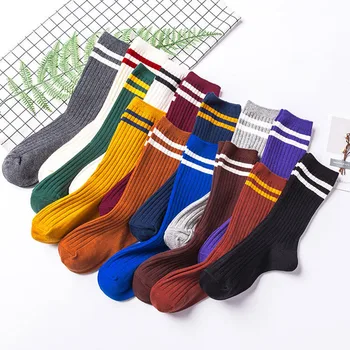 Classic Stripe Women Socks Cute School Girls Knit Cotton Loose Socks Candy Color Feamle Socks
Classic Stripe Women Socks Cute School Girls Knit Cotton Loose Socks Candy Color Feamle Socks
