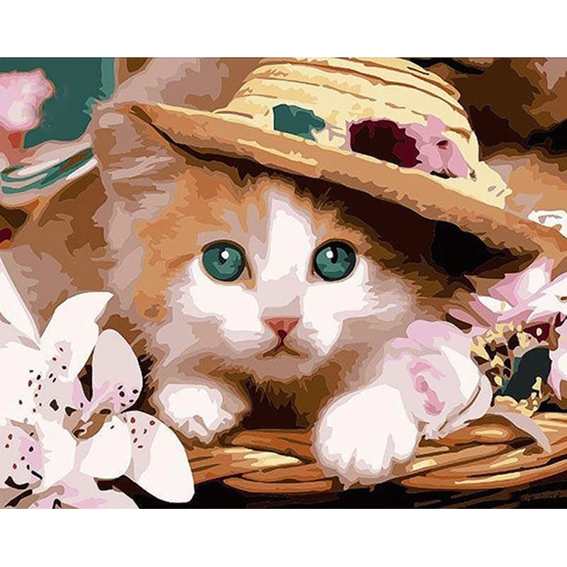 A cat in a hat.40x50cm,Painting By Numbers,DIY,wall Art,Living Room Decoration,Scenery,Figure,Animal,Flower,Cartoon
A cat in a hat.40x50cm,Painting By Numbers,DIY,wall Art,Living Room Decoration,Scenery,Figure,Animal,Flower,Cartoon