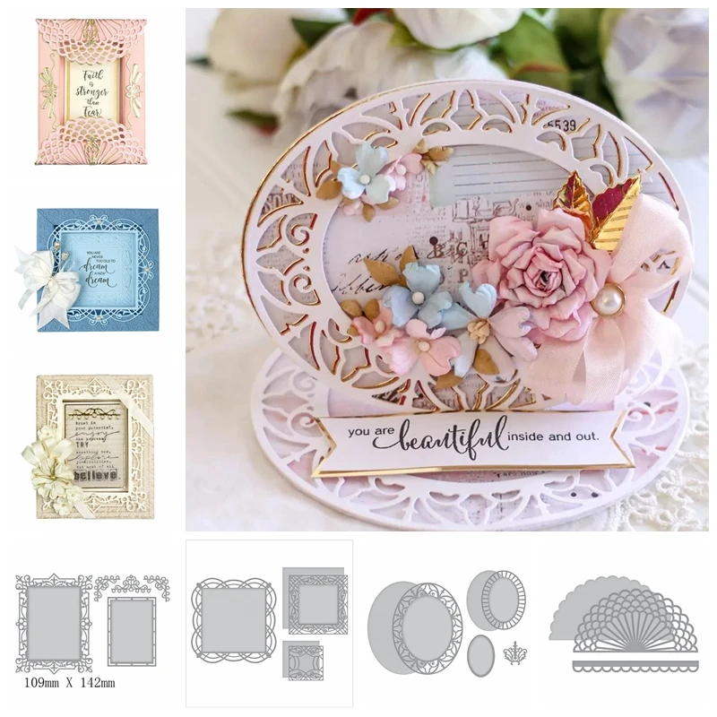 Semi-Circle Oval Square Frame Metal Cutting Dies Stencils For DIY Scrapbooking Decoration Embossing Paper Card Craft Die Cut
Semi-Circle Oval Square Frame Metal Cutting Dies Stencils For DIY Scrapbooking Decoration Embossing Paper Card Craft Die Cut