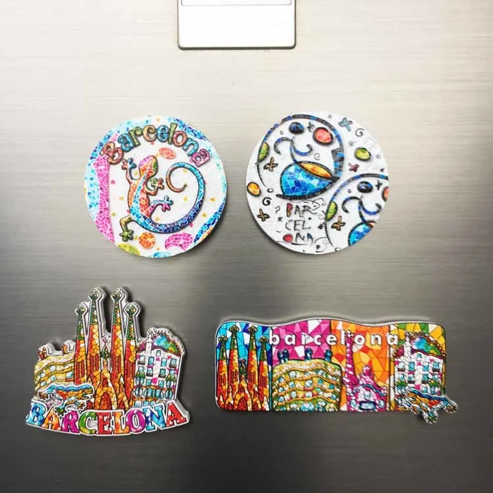 3D Resin Spain Barcelona Tourist Souvenirs Fridge Magnet Mosaic Lizard Sagrada Familia Refrigerator Magnetic Sticker Home Decor
3D Resin Spain Barcelona Tourist Souvenirs Fridge Magnet Mosaic Lizard Sagrada Familia Refrigerator Magnetic Sticker Home Decor