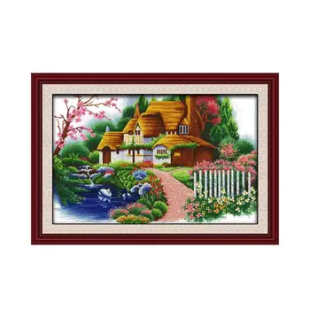 Dream House Handmade Needlework Cross Stitch Kit 11CT 14CT White Cloth Village Beautiful Landscape Crafts Decorative paintings
Dream House Handmade Needlework Cross Stitch Kit 11CT 14CT White Cloth Village Beautiful Landscape Crafts Decorative paintings