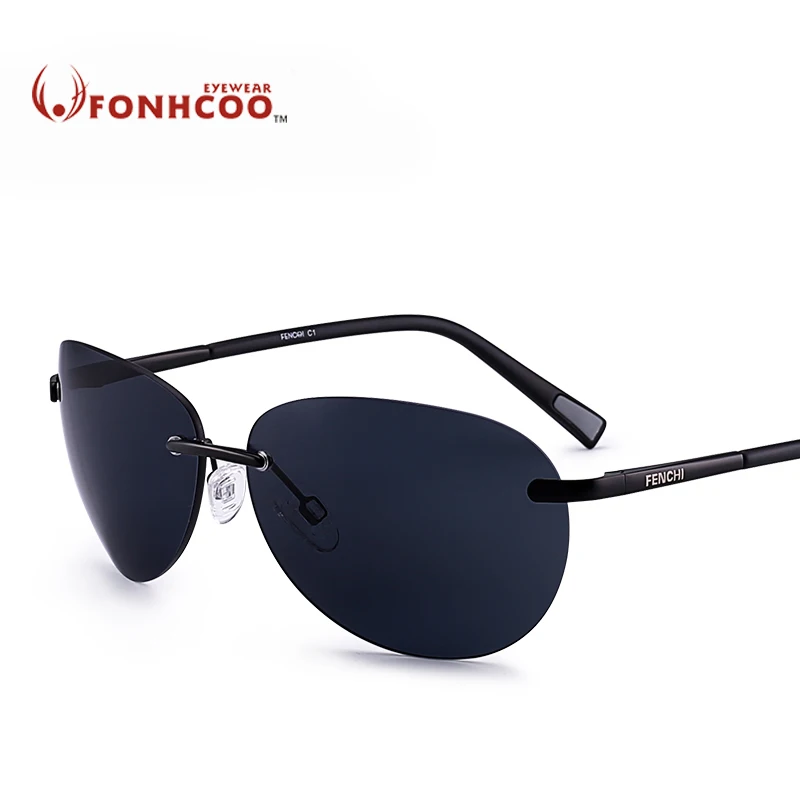 2018 FONHCOO New Sunglasses men Polarized Retro Rimless glasses Driver Vintage Fashion Women UV400 hot rays Goggle Oculos De Sol
2018 FONHCOO New Sunglasses men Polarized Retro Rimless glasses Driver Vintage Fashion Women UV400 hot rays Goggle Oculos De Sol