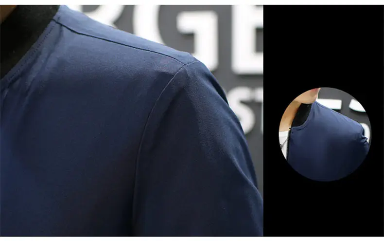 Drop Shipping Autumn Mens Jacket Spring Male jackets Coat Men Stand Collar Father Jacket Outerwear MuLs Brand Blue Black Green 03