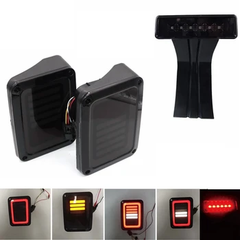 Smoke LED Taillight & Red 3rd LED Brake Light For Jeep Wrangler JK JKU 2007-2017 LED Third 3rd Brake Lamp Light Rear Tail Light
Smoke LED Taillight & Red 3rd LED Brake Light For Jeep Wrangler JK JKU 2007-2017 LED Third 3rd Brake Lamp Light Rear Tail Light