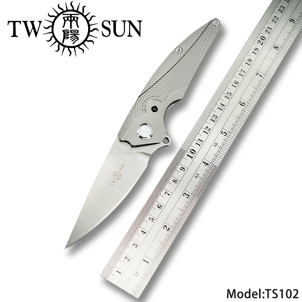 TWOSUN d2 blade folding Pocket Knife tactical knife camping knife hunting outdoor tool EDC Titanium Ball Bearing Fast Open TS102
TWOSUN d2 blade folding Pocket Knife tactical knife camping knife hunting outdoor tool EDC Titanium Ball Bearing Fast Open TS102