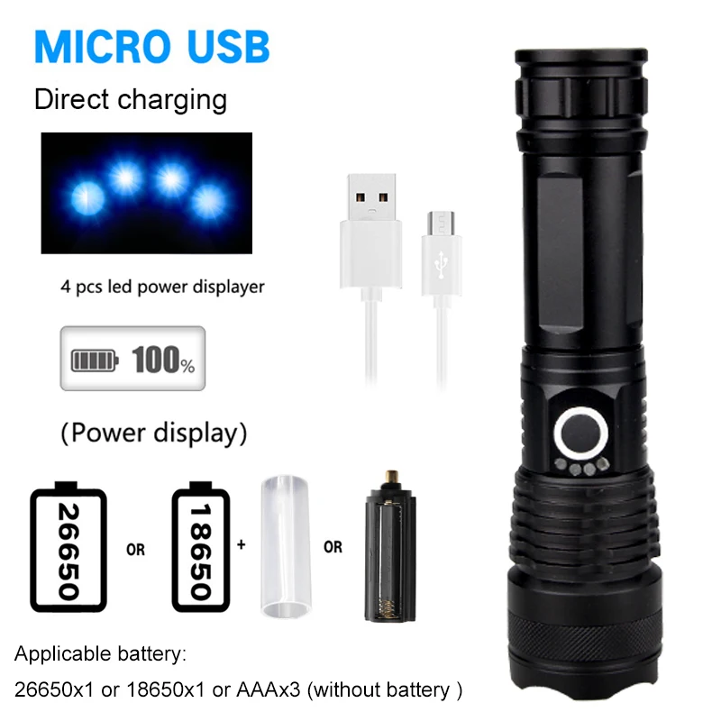 P50 Led Flashlight Mini Torch Tactical Flashlight Zoomable Waterproof Protable Outdoor Camping Bike Light
P50 Led Flashlight Mini Torch Tactical Flashlight Zoomable Waterproof Protable Outdoor Camping Bike Light