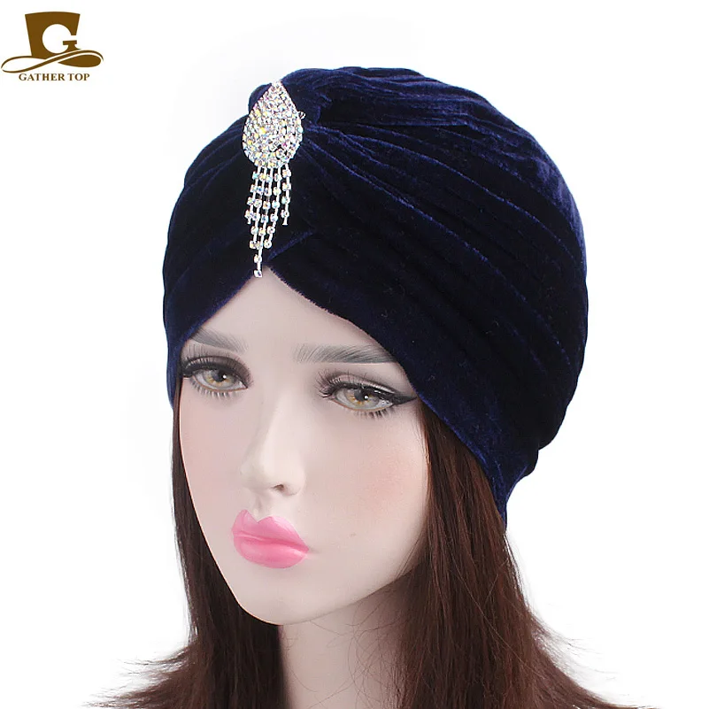 New Fashion Celeb Style Neon Casual Double Stretch Pendant brooch Velvet Turban Headwrap Turbante Hat Women Hijab Headwear
New Fashion Celeb Style Neon Casual Double Stretch Pendant brooch Velvet Turban Headwrap Turbante Hat Women Hijab Headwear