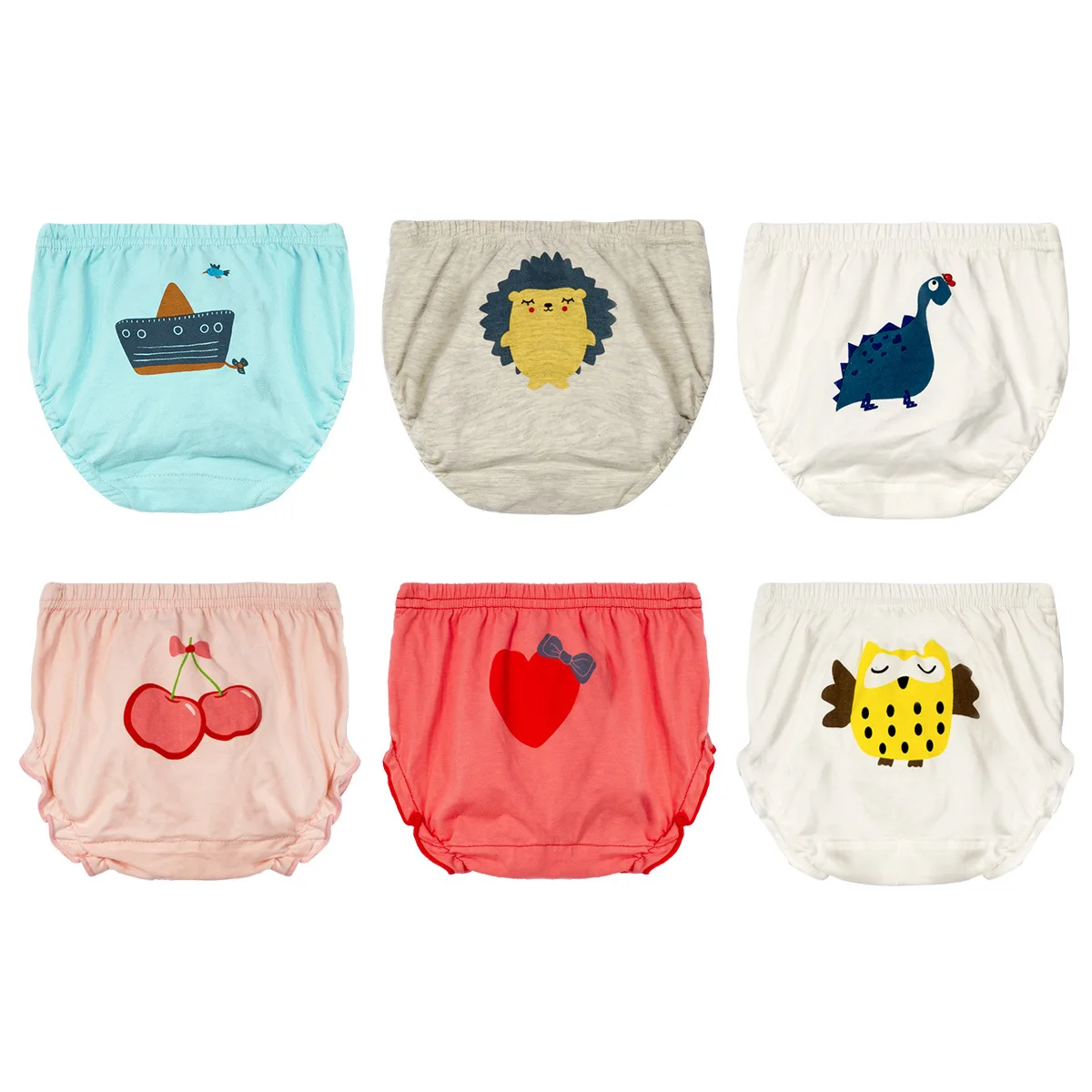 Toddler Boys Underwear Baby Panties New Born Cartoon Cotton Briefs Lucky Child Girl Training Infant |