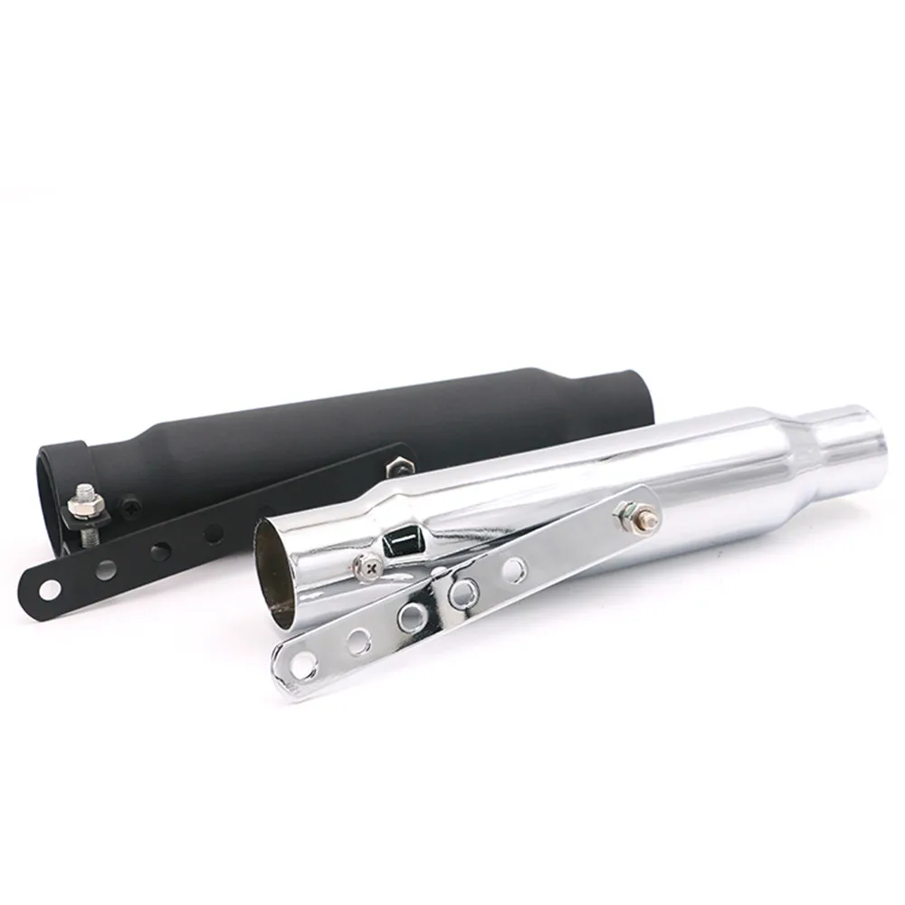 38/40/43/45mm Universal 12" Motorcycle Exhaust Pipe Short Exhaust Tip Rear Tail Tube For Harley Custom Cafe Racers Black/Chrome
38/40/43/45mm Universal 12" Motorcycle Exhaust Pipe Short Exhaust Tip Rear Tail Tube For Harley Custom Cafe Racers Black/Chrome