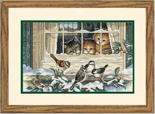 Free Delivery Top Quality Lovely Counted Cross Stitch Kit Three Bird Watchers Birds Kittens Cats dim 3839 03839
Free Delivery Top Quality Lovely Counted Cross Stitch Kit Three Bird Watchers Birds Kittens Cats dim 3839 03839
