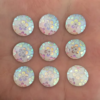 (60 pieces/lot) white AB round Resin flower Flatback scrapbook Wedding decoration Buttons D444
(60 pieces/lot) white AB round Resin flower Flatback scrapbook Wedding decoration Buttons D444