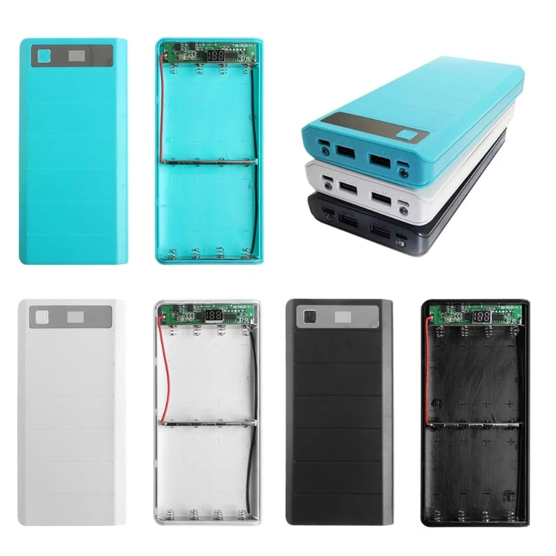 Type C Input 2 USB 8x 18650 Battery DIY Holder LED Display Power Bank Case Box No Battery
Type C Input 2 USB 8x 18650 Battery DIY Holder LED Display Power Bank Case Box No Battery