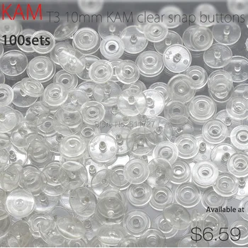 {T3 Clear Snap Buttons} 100 sets KAM Brand T3 16 10mm Clear Plastic Snap Button Transparent Fastener Buttons n m
{T3 Clear Snap Buttons} 100 sets KAM Brand T3 16 10mm Clear Plastic Snap Button Transparent Fastener Buttons n m
