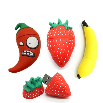 Cartoon USB Flash Drives Strawberry Banana Chili Pen Drive Real Capacity 128MB 4GB 8GB 16GB 32GB 64GB Memory Stick Cute Pendrive
Cartoon USB Flash Drives Strawberry Banana Chili Pen Drive Real Capacity 128MB 4GB 8GB 16GB 32GB 64GB Memory Stick Cute Pendrive