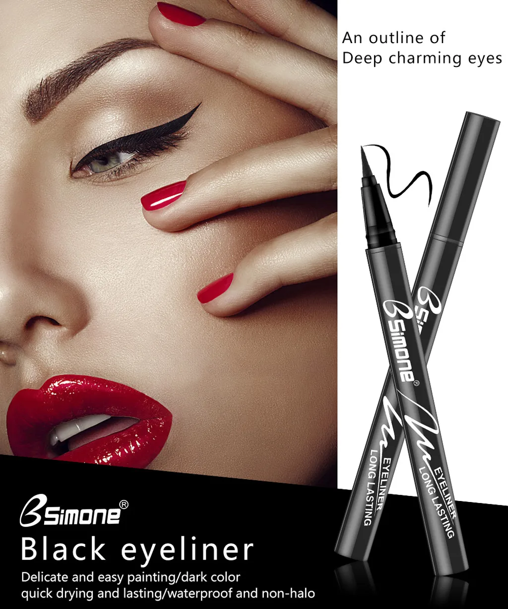 Black Liquid Eyeliner Stamp Marker Pencil Professional Cosmetics Arrow for Eye Liner Pen Makeup Waterproof Stencil Eyeliners/x
Black Liquid Eyeliner Stamp Marker Pencil Professional Cosmetics Arrow for Eye Liner Pen Makeup Waterproof Stencil Eyeliners/x