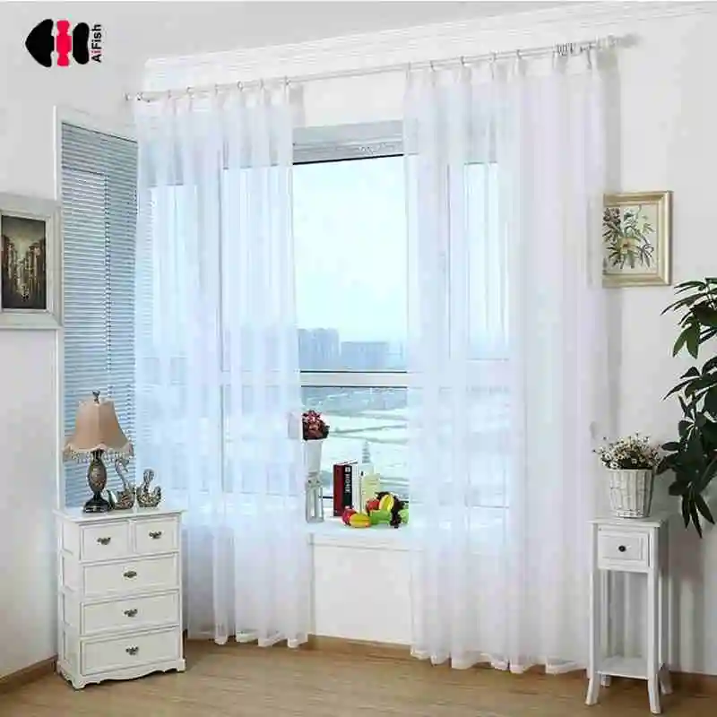 Pure White Transparant Solid Sheer Tulles New Home Decoration High Thread Modern Voile Single Panel For Bedroom Cortina WP184D
Pure White Transparant Solid Sheer Tulles New Home Decoration High Thread Modern Voile Single Panel For Bedroom Cortina WP184D