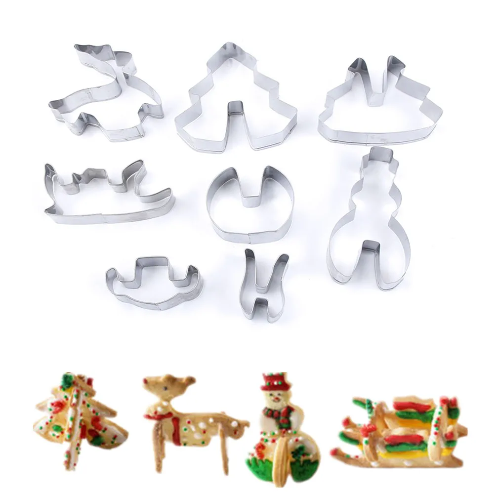 8 pcs Christmas Cookie Cutter Cut Candy Biscuit Mold Trees Cooking Tools Metal Cutters Mould Cake Decorating Tool Christmas Gift
8 pcs Christmas Cookie Cutter Cut Candy Biscuit Mold Trees Cooking Tools Metal Cutters Mould Cake Decorating Tool Christmas Gift