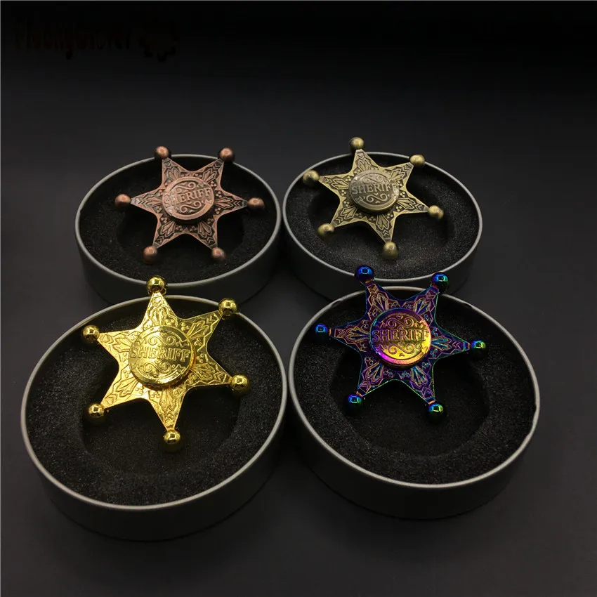 sheriff badge fidget spinner