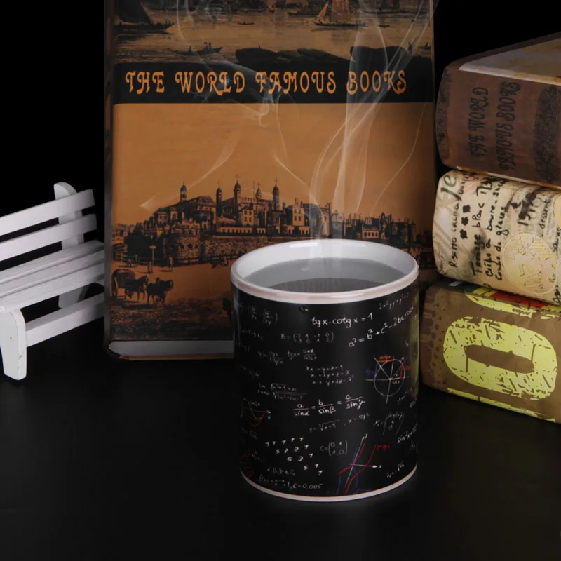 Brand High Quality Math Equation Reactive Ceramic Heat Change Color Mug Cup Coffee Sensitive Magic Drinking Tool for Home Office
Brand High Quality Math Equation Reactive Ceramic Heat Change Color Mug Cup Coffee Sensitive Magic Drinking Tool for Home Office