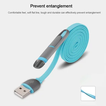 Multi-color Phone Cable Data line 2-in-1 Multi-function data Lines for Apple for Android charging line Mobile Phone Cables
Multi-color Phone Cable Data line 2-in-1 Multi-function data Lines for Apple for Android charging line Mobile Phone Cables