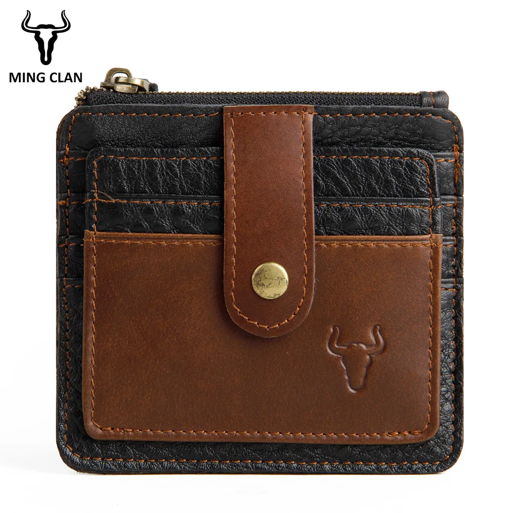Mingclan Credit Card Holder Cowhide Leather Zipper Coin Purse Flip ID Card Holder Women Small Coin Pouch Cards Wallet for Men
Mingclan Credit Card Holder Cowhide Leather Zipper Coin Purse Flip ID Card Holder Women Small Coin Pouch Cards Wallet for Men