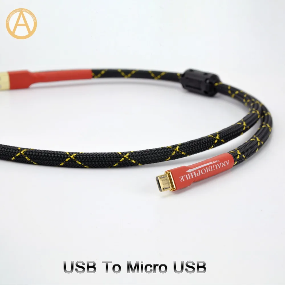 ANAUDIOPHILE Hifi USB To Micro USB For Computer DAC Mobile Cell Phone Tablet USB Type A To Micro USB,High Quality Handcrafted
ANAUDIOPHILE Hifi USB To Micro USB For Computer DAC Mobile Cell Phone Tablet USB Type A To Micro USB,High Quality Handcrafted