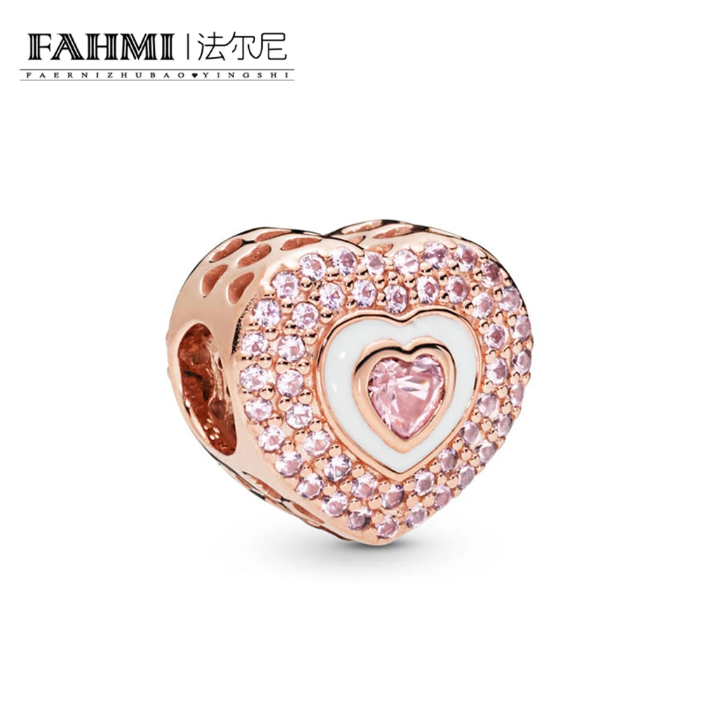 FAHMI 100% 925 Sterling Silver New 2019 Spring 788097NPR Rose Hearts on Hearts Charm Beads Fit DIY Bracelet Original Jewelry
FAHMI 100% 925 Sterling Silver New 2019 Spring 788097NPR Rose Hearts on Hearts Charm Beads Fit DIY Bracelet Original Jewelry